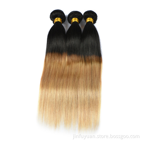 Human Hair 1B/27 Weave Bundle, Virgin Hair Wholesale,High Quality Double weft Hair Bundle